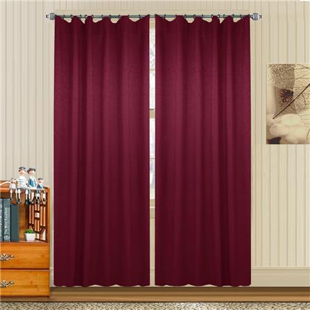 HLS CURTAIN HOOK LILY UV 140X310CM RED