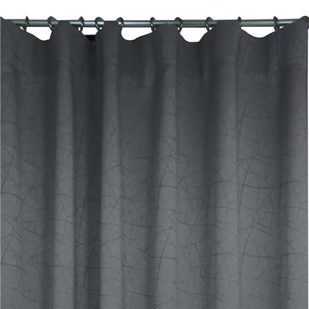HLS CURTAIN HOOK LILY UV 140X310CM DARK GRAY