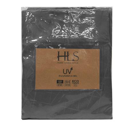 HLS CURTAIN HOOK LILY UV 140X310CM DARK GRAY