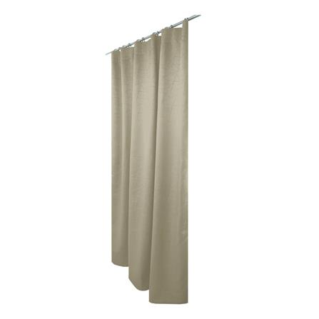 HLS CURTAIN HOOK LILY UV 140X250CM LIGHT BROWN