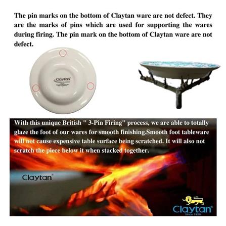 CLAYTAN CRIMSON BLUE  8"SIAM RICE BOWL