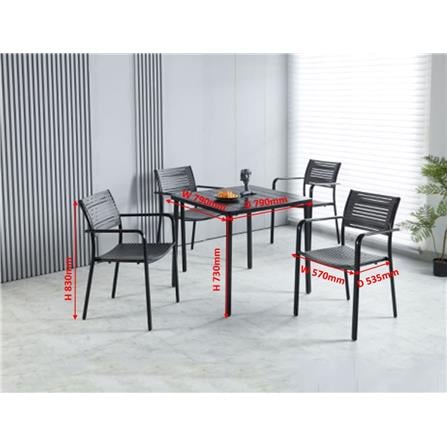 NOVA 4 SEAT OUTDOOR FURNITURE