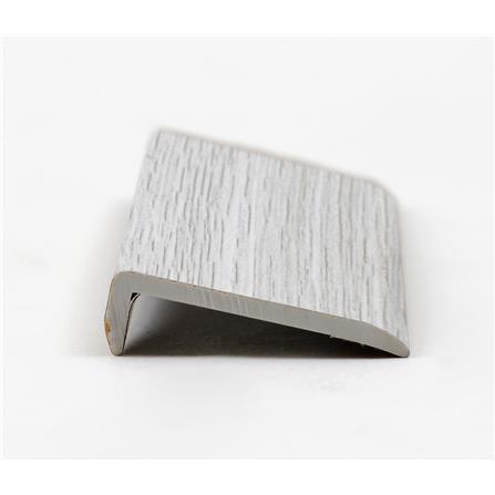 TARA PVC L-PROFILE 240X2.5X0.7CM DBV47  WHITE LIGHT GREY