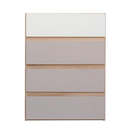 CHEST OF 4 DRAWERS ME LIVING FINE NATURAL/CREAM/WHITE