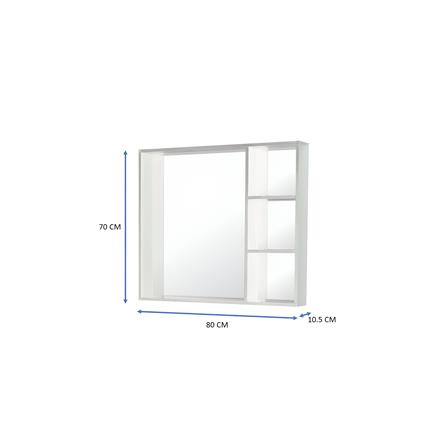 SORENTO MIRROR CABINET SRTMCB8081 WHITE