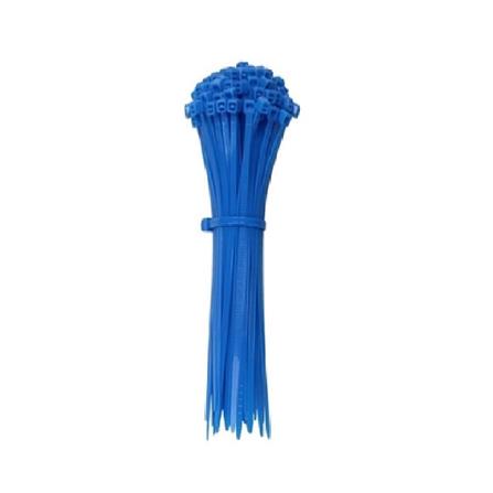 OK-IN CABLE TIES 8" 100's  LIGHT BLUE