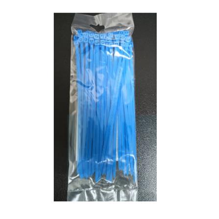 OK-IN CABLE TIES 8" 100's  LIGHT BLUE