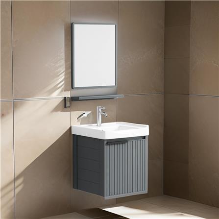 CABANA COUNTER WASHBASIN SET 6IN1 CBFAL5566 GREY