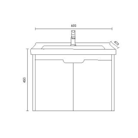 SORENTO COUNTER WASHBASIN SRTBF31512 BROWN