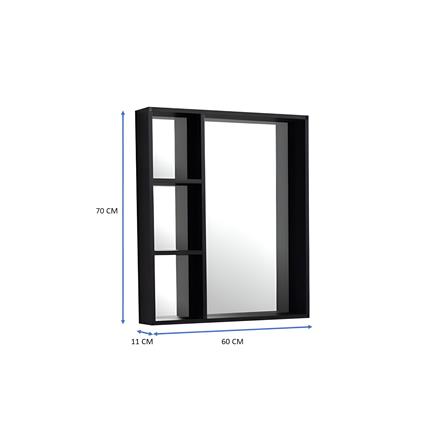 SORENTO CABINET ALUMINIUM SRTMCB6062 BLACK