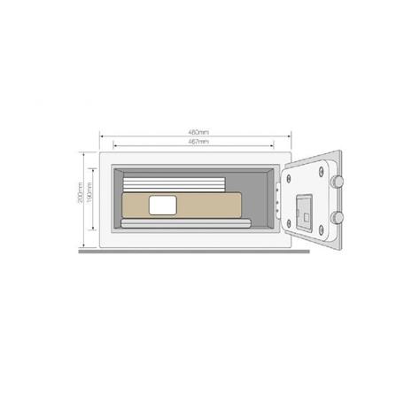 YALE YLEM/200/EG1 MAXIMUM SECURITY LAPTOP SAFE