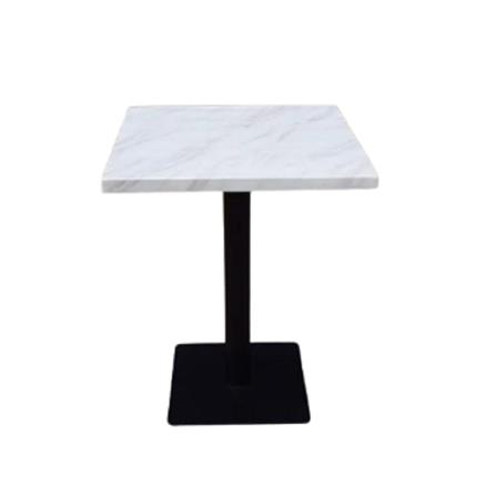 DINING TABLE 60x60 MABLE WHITE