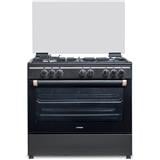 LIVINOX FREESTANDING COOKER LFC-9607-110B (MADE IN EUROPE) BLACK 5BURNER 7FUNCTIONS 110LITER