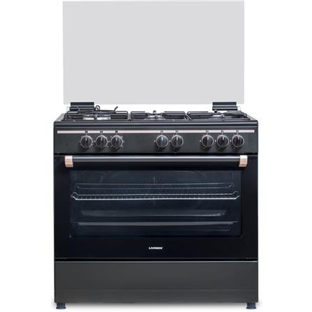 LIVINOX FREESTANDING COOKER LFC-9607-110B (MADE IN EUROPE) BLACK 5BURNER 7FUNCTIONS 110LITER