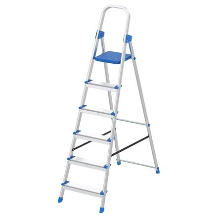 A-FRAME ALUMINUM LADDER WITH HANDLE MATALL WK4028-6 6-STEP