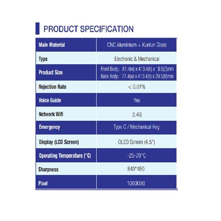 AEGLOC DIGITAL PUSH & PULL DOOR LOCK AEG-V7