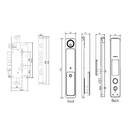 AEGLOC DIGITAL PUSH & PULL LOCK AEG-V9 SV