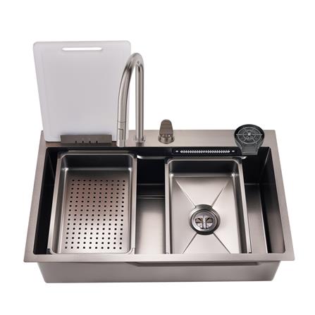 LIVINOX BUILT IN WORK SINK LWS-8050B 1BOWL STAINLESS STEEL 304 80CM GUN METAL