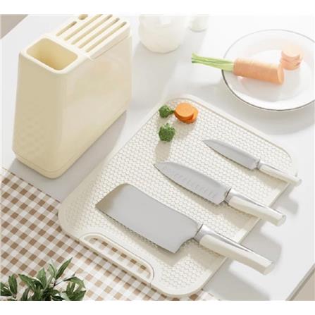 KNIFE HOLDER KECH IVORY 26X11.5X25.7CM