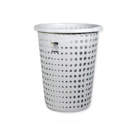 CLOTH BASKET BUBBLE L 47.1X39.5CM HH-1206GR GREY