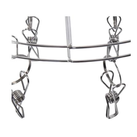 ROUND HANGER STAINLESS 20 CLIPS PLIM