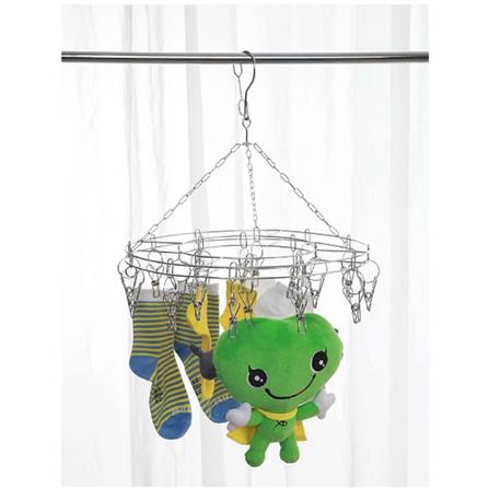 ROUND HANGER STAINLESS 20 CLIPS PLIM