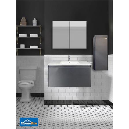 SIDE CABINET MOYA PU1002 MATT GRAY [EXCLUSIVE FROM HOMEPRO THAILAND]