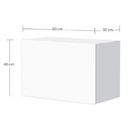 SINGLE WALL CABINET CABIN HANS 60X40CM WHITE [EXCLUSIVE FROM HOMEPRO THAILAND]