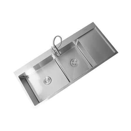 BUILT-IN SINK AXIA TRITON 12051 2B1D SILVER [EXCLUSIVE FROM HOMEPRO THAILAND]
