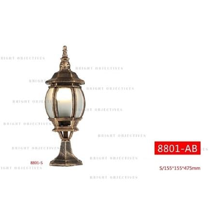 BO GATE LAMP 8801/S 475MM E27 ANTIQUE BRASS