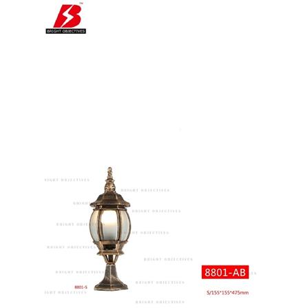 BO GATE LAMP 8801/S 475MM E27 ANTIQUE BRASS