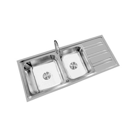 BUILT-IN SINK AXIA RIVIERA 120 2B1D STAINLESS STEEL [EXCLUSIVE FROM HOMEPRO THAILAND]