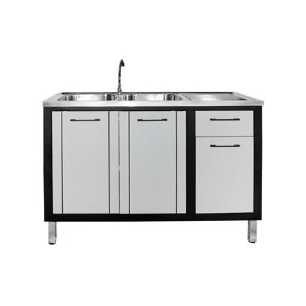 FREESTANDING CABINET CABIN HARVIN 2B1D 120X85X50CM GREY [EXCLUSIVE FROM HOMEPRO THAILAND]