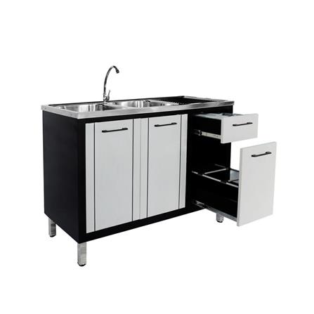 FREESTANDING CABINET CABIN HARVIN 2B1D 120X85X50CM GREY [EXCLUSIVE FROM HOMEPRO THAILAND]