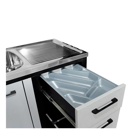 FREESTANDING CABINET CABIN HARVIN 2B1D 120X85X50CM GREY [EXCLUSIVE FROM HOMEPRO THAILAND]