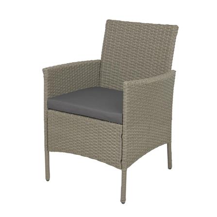 2-SEAT WICKER PATIO SET SPRING MARRON GREY [EXCLUSIVE FROM HOMEPRO THAILAND]
