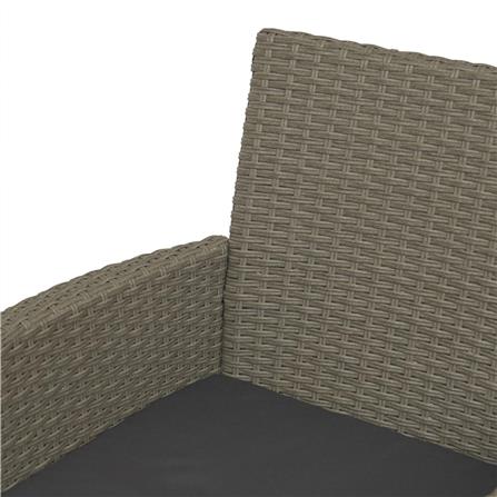 2-SEAT WICKER PATIO SET SPRING MARRON GREY [EXCLUSIVE FROM HOMEPRO THAILAND]