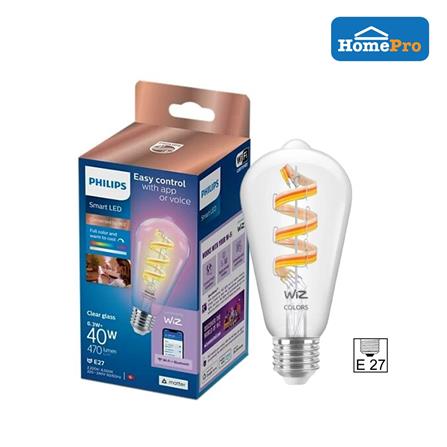 PHI WFB LED FIILAMENT CLEAR ST64 E27 822-65 RGB CL 6.3W