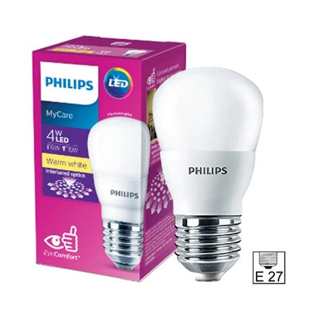 PHILIPS MYCARE LED MINI BULB E27 P45 3000K WARM WHITE 4W