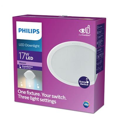 PHILIPS RECESSED DOWNLIGHT MESON SCENE SWITCH 17W 3COLOUR 6INCH