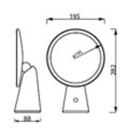 PHILIPS MIRROR DSK205 PT 4.5W 3000K-5000K USB WHITE