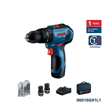 BOSCH CORDLESS 12V IMPACT DRILL (BATTERY INCLUDED) GSB12V-30