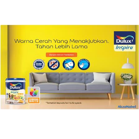 DULUX INSPIRE SMOOTH SHEEN PM 1L BASE B INTERIOR PAINT