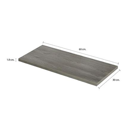 WOODEN SHELF 60X30X1.8CM STACKO VERMONT