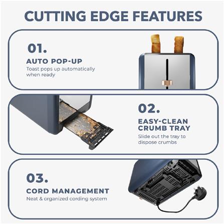 RUSSELL TAYLORS TOASTER RT20 925W 2 SLICE