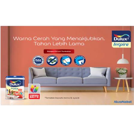 DULUX INSPIRE MATT PM 18L BASE C INTERIOR PAINT