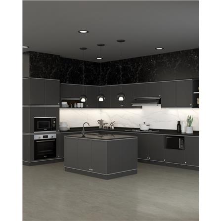KING ROCKA PLATINUM SINGLE COUNTER CABINET CURVE 45(W)X58(D)X83(H) GREY