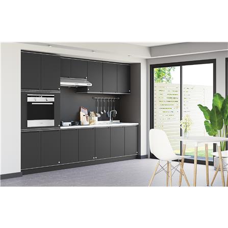 KING ROCKA PLATINUM SINGLE COUNTER CABINET CURVE 45(W)X58(D)X83(H) GREY