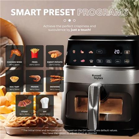 RUSSELL TAYLORS AIR FRYER Z7 1350W 6.5L DIGITAL