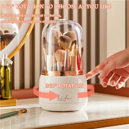 MAKE UP BRUSH HOLDER CROSSY+ 13X23.7CM BEIGE